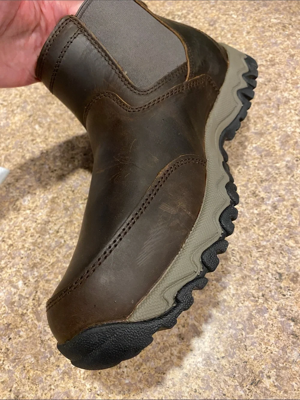 Duluth Trading Men’s Wild Boar Leather Pull On Boots Item 91854 Size 10 Medium